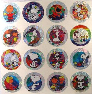Peanuts Gang Foil Pog Stickers - Reduced Price!