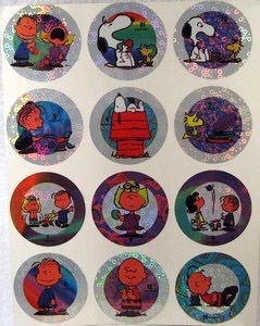 Peanuts Gang Foil Pog Stickers - Reduced Price!