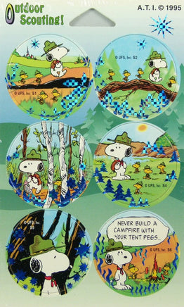 Peanuts Gang Pog Set - Camping