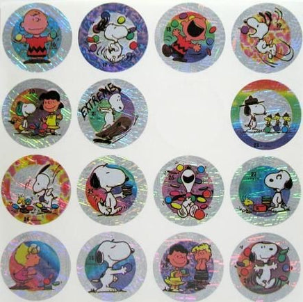 Peanuts Gang Foil Pog Stickers - Reduced Price!