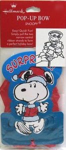 Snoopy Pop-Up Bow - Red
