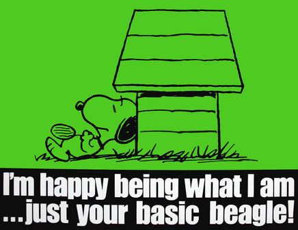 Peanuts Laminated Vintage Poster - Basic Beagle (Minor Wave In Laminate)