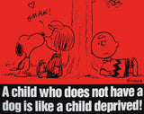 Peanuts Laminated Vintage Poster - Deprived Child