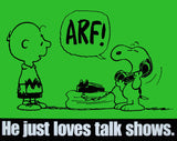 Peanuts Laminated Vintage Poster - Talk Shows