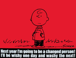 Peanuts Laminated Vintage Poster - Changed Person (Minor wave in laminate) - snoopn4pnuts.com