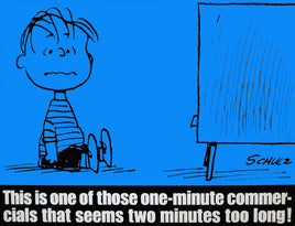 Peanuts Laminated Vintage Poster - Commercials (Minor wave in laminate) - snoopn4pnuts.com