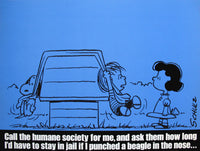 Peanuts Laminated Vintage Poster - Humane Society (Minor wave in laminate)