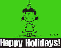 Peanuts Laminated Vintage Poster - Happy Holidays! (Minor wave in laminate)