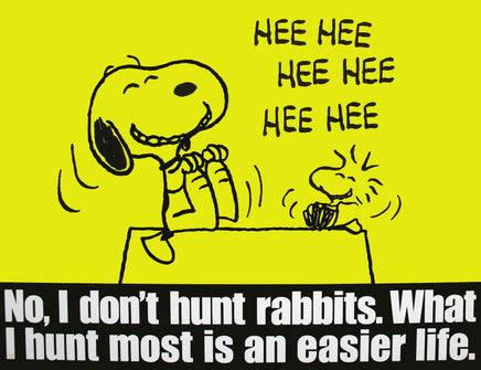 Peanuts Laminated Vintage Poster - Easier Life (Minor wave in laminate) - snoopn4pnuts.com