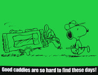 Peanuts Laminated Vintage Poster - Good Caddies (Minor wave in laminate)