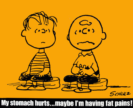 Peanuts Laminated Vintage Poster - Fat Pains (Minor wave in laminate) - snoopn4pnuts.com