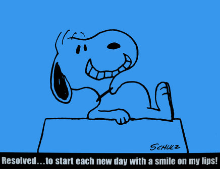 Peanuts Laminated Vintage Poster - Smile On My Lips (Minor wave in laminate) - snoopn4pnuts.com