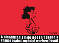 Peanuts Laminated Vintage Poster - Disarming Smile (Minor wave in laminate)