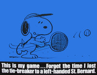 Peanuts Laminated Vintage Poster - My Game (Minor wave in laminate)
