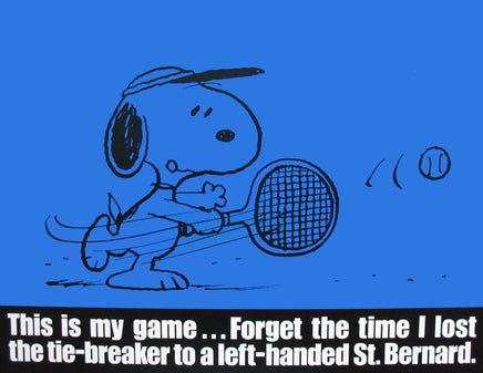 Peanuts Laminated Vintage Poster - My Game (Minor wave in laminate) - snoopn4pnuts.com