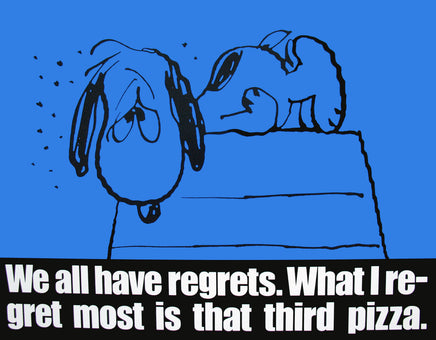 Peanuts Laminated Vintage Poster - Regrets (Minor wave in laminate) - snoopn4pnuts.com