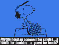 Peanuts Laminated Vintage Poster - Tennis (Minor wave in laminate)