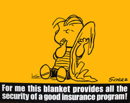 Peanuts Laminated Vintage Poster - Security Blanket (Near Mint) - snoopn4pnuts.com