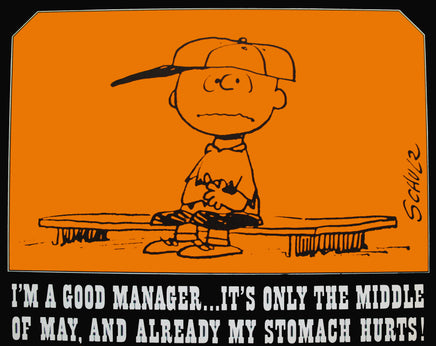 Peanuts Laminated Vintage Poster - Good Manager (Minor wave in laminate) - snoopn4pnuts.com