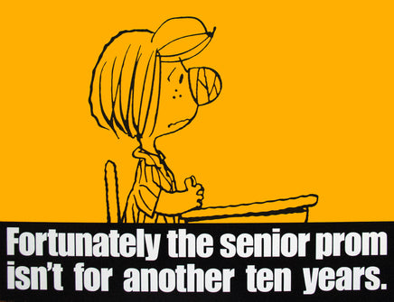 Peanuts Laminated Vintage Poster - Senior Prom (Minor wave in laminate) - snoopn4pnuts.com