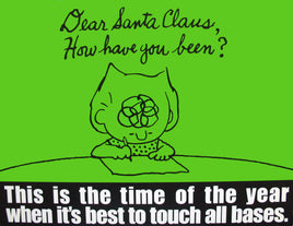 Peanuts Laminated Vintage Poster - Santa (Minor wave in laminate) - snoopn4pnuts.com