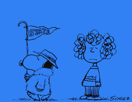 Peanuts Laminated Vintage Poster - State Flag (Minor wave in laminate) - snoopn4pnuts.com