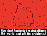 Peanuts Laminated Vintage Poster - World Problems