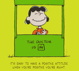Peanuts Laminated Vintage Poster - Positive Attitude