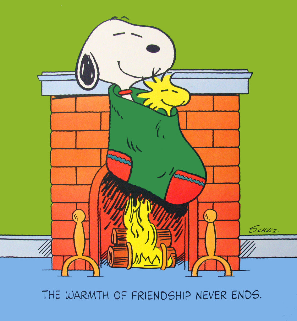 Peanuts Laminated Vintage Poster - Warmth Of Friendship