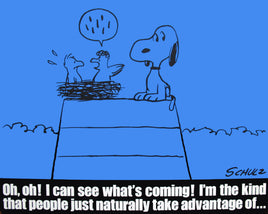 Peanuts Laminated Vintage Poster - Take Advantage Of Snoopy (Minor wave in laminate) - snoopn4pnuts.com