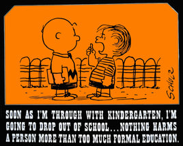Peanuts Laminated Vintage Poster - Formal Education (Minor wave in laminate) - snoopn4pnuts.com