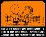 Peanuts Laminated Vintage Poster - Formal Education