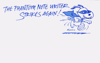 Snoopy Post-It Pad - Phantom Note Writer
