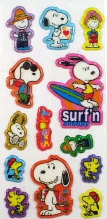 Peanuts Gang Puffy Stickers - Great For Scrapbooking!