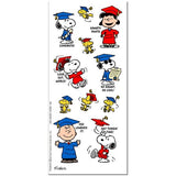 Peanuts Puffy Graduation Stickers - Great For Scrapbooking!