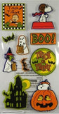 Peanuts Gang Halloween Puffy Stickers - Great For Scrapbooking!