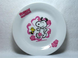 Snoopy And Woodstock Decorative Plate - Purple