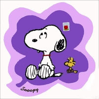 Snoopy and Woodstock Decorative Plush Contoured Rug