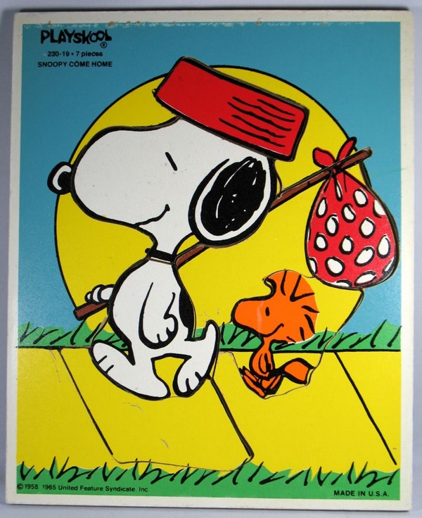 Embajador máximo tinta Snoopy Wood Puzzle - Snoopy Come Home | snoopn4pnuts.com