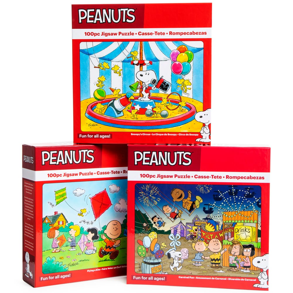 Peanuts Gang 100-Piece Jigsaw Puzzle