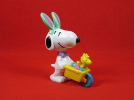 Snoopy Pushing Easter Egg Cart Pvc