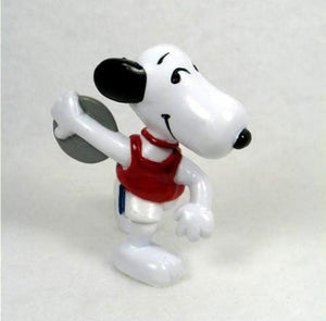 1984 OLYMPICS SNOOPY DISCUS THROWER PVC