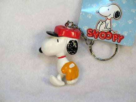 Snoopy Baseball Player Pvc Key Chain