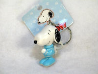 Peanuts PVC Key Chain with Embossed Wrist Strap and Bell - Snoopy Beaglescout