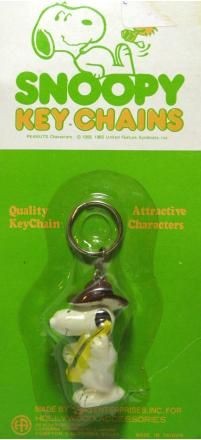 Snoopy Playing Guitar Pvc Key Chain