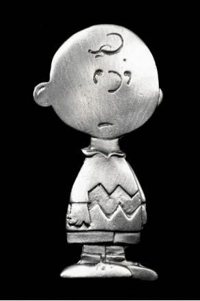 Charlie Brown Solid Pewter Pin