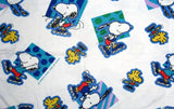 Vintage Peanuts Gang Flannel Pillow Case - Snoopy Rollerblader