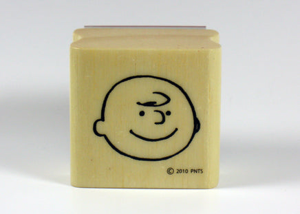 Charlie Brown Happy Face Rubber Stamp