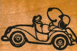 Snoopy Joe Cool's Jalopy RUBBER STAMP - RARE! - snoopn4pnuts.com