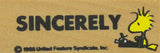 Woodstock Sincerely RUBBER STAMP